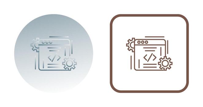 icono de vector de codificación