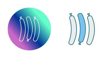 icono de vector de salchicha caliente