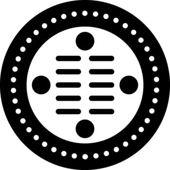 solid icon for drain vector