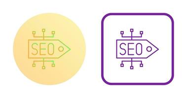 icono de vector de etiqueta seo