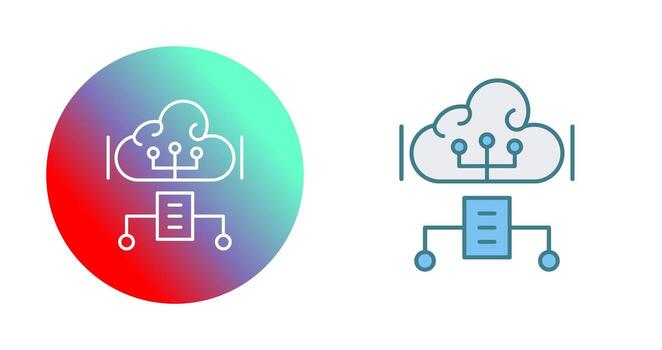 Cloud Computing Vector Icon