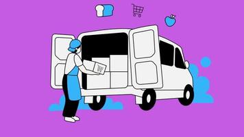 24 hours delivery service in 2d video