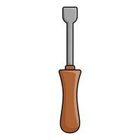 Screwdriver tool isolated icon vector illustration design graphic flat style shadow