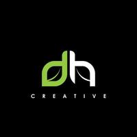 DH Letter Initial Logo Design Template Vector Illustration