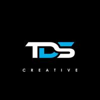 tds letra inicial logo diseño modelo vector ilustración