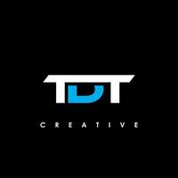TDT Letter Initial Logo Design Template Vector Illustration