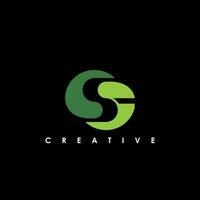 SF Letter Initial Logo Design Template Vector Illustration