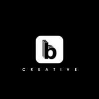B Letter Initial Logo Design Template Vector Illustration