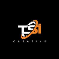 TSI Letter Initial Logo Design Template Vector Illustration