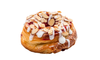 AI Generated  Danish bread topped with delicious sugar and nuts png