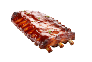 AI Generated  Texas Style BBQ Pork Ribs png