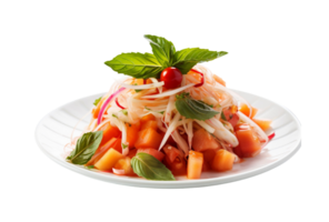 ai generado tailandés papaya ensalada png