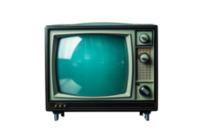 AI Generated vintage tv set png