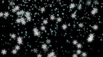 Weihnachten Schneeflocke Grafik, schwer schneit Wetter Schneefall Hintergrund Grafik Element zum Urlaub Weihnachten Animation video