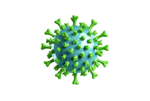 ai généré virtuel réalité simulation de une virus pour science png