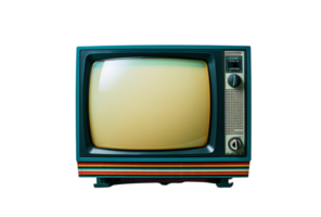 AI Generated vintage tv set png