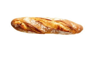 AI Generated baked goods bread baguette transparent png