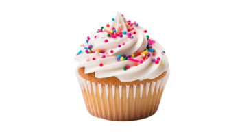 AI Generated Cupcake bread topped with delicious cream. png