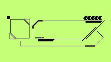 Sci-Fi niedriger Drittel hud Platz und Kreis video