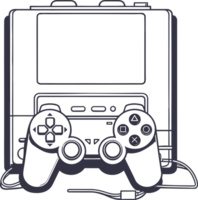 playstation console concept ai génératif png