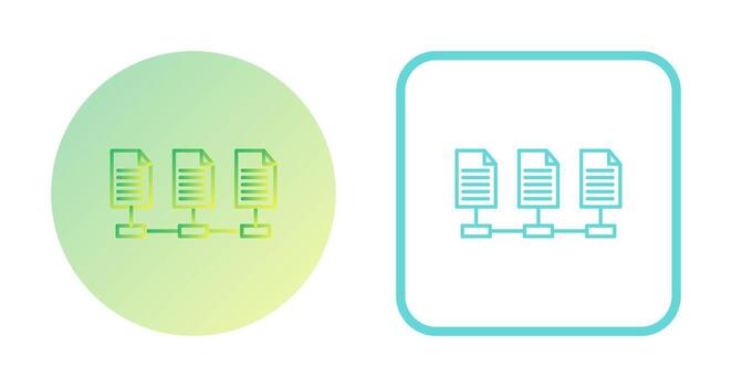 icono de vector de archivos de red