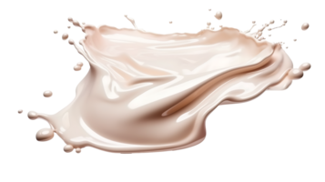 Close-Up of Liquid Foundation Splash in Fresh Soft Pastel Colors png transparent background