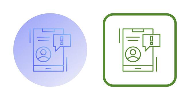 icono de vector de notificación
