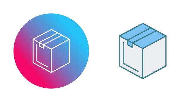 icono de vector de paquete