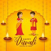 Happy Diwal Vector Design