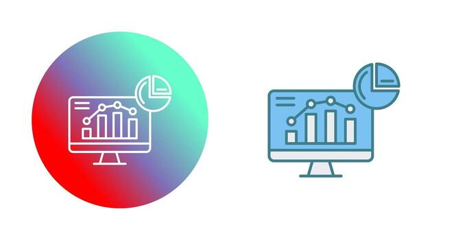icono de vector de monitoreo
