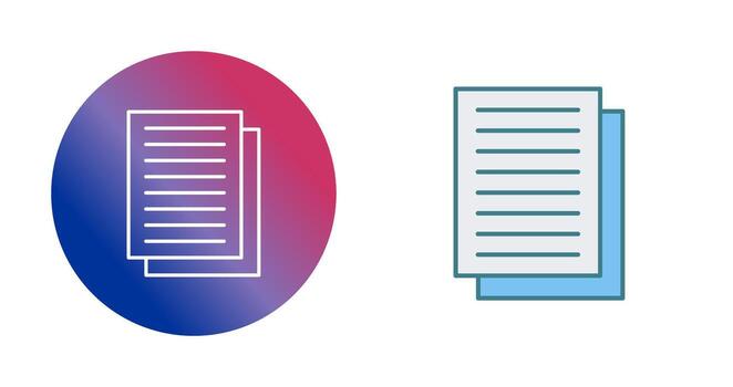 icono de vector de documento