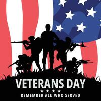 Veterans day background national holiday of the united state vector