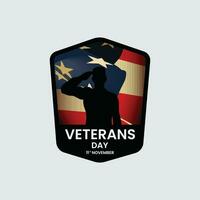 Veterans day background national holiday of the united state vector