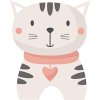 Cute cat portrait png