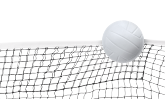 volley-ball dans le net isolé png transparent