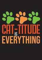 CAT T SHIRT DESIGN vector