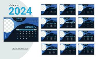 calendario diseño modelo en vector