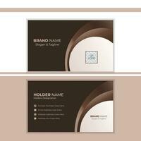 corporate business card design layout in vector