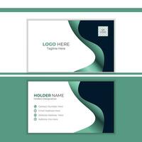 Stylish Business Card Design Layout vector