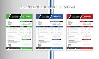 corporativo factura diseño modelo en vector