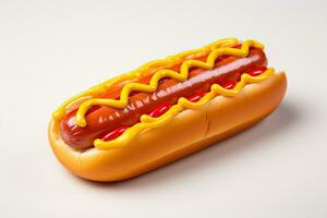Plastic hotdog. Toy hotdog for children photo