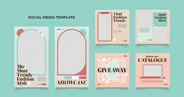 social media template banner blog fashion sale promotion vector