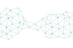 Technology Network connections on white background vector