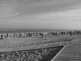 verano hora a el alemán norte mar foto