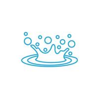 Water drops icon vector. Water illustration sign. Spray symbol. Ocean logo. Sea mark. vector