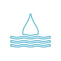 Water drops icon vector. Water illustration sign. Spray symbol. Ocean logo. Sea mark. vector