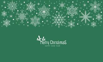 Merry Christmas background with snowflakes, banner, card. Vector illustration