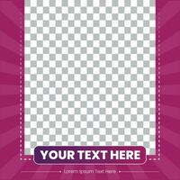 Colorful Vector Frame Background Template Design