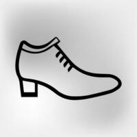 vector shoe icon illustration vector isolated on white background