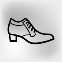 vector shoe icon illustration vector isolated on white background